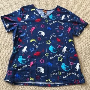 Dr. Seuss Scrub Top